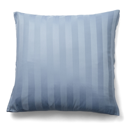 Bambus pudebetræk - 100% Naturligt bambus - 60x63 cm - Blåt, jacquardvævet hovedpudebetræk med striber