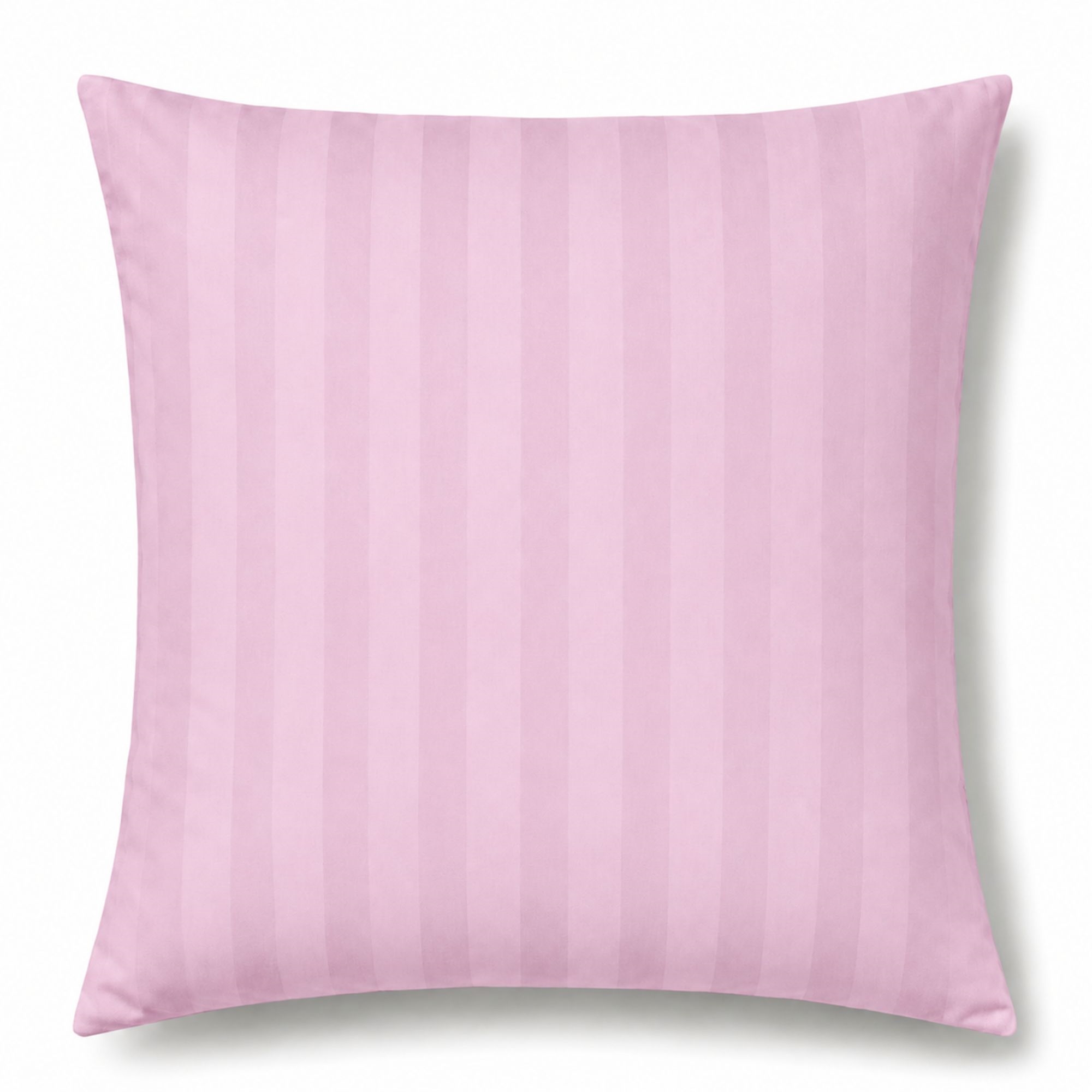 Bambus pudebetræk 60x63 cm - 100% bambus - Rosa jacquardvævet striber
