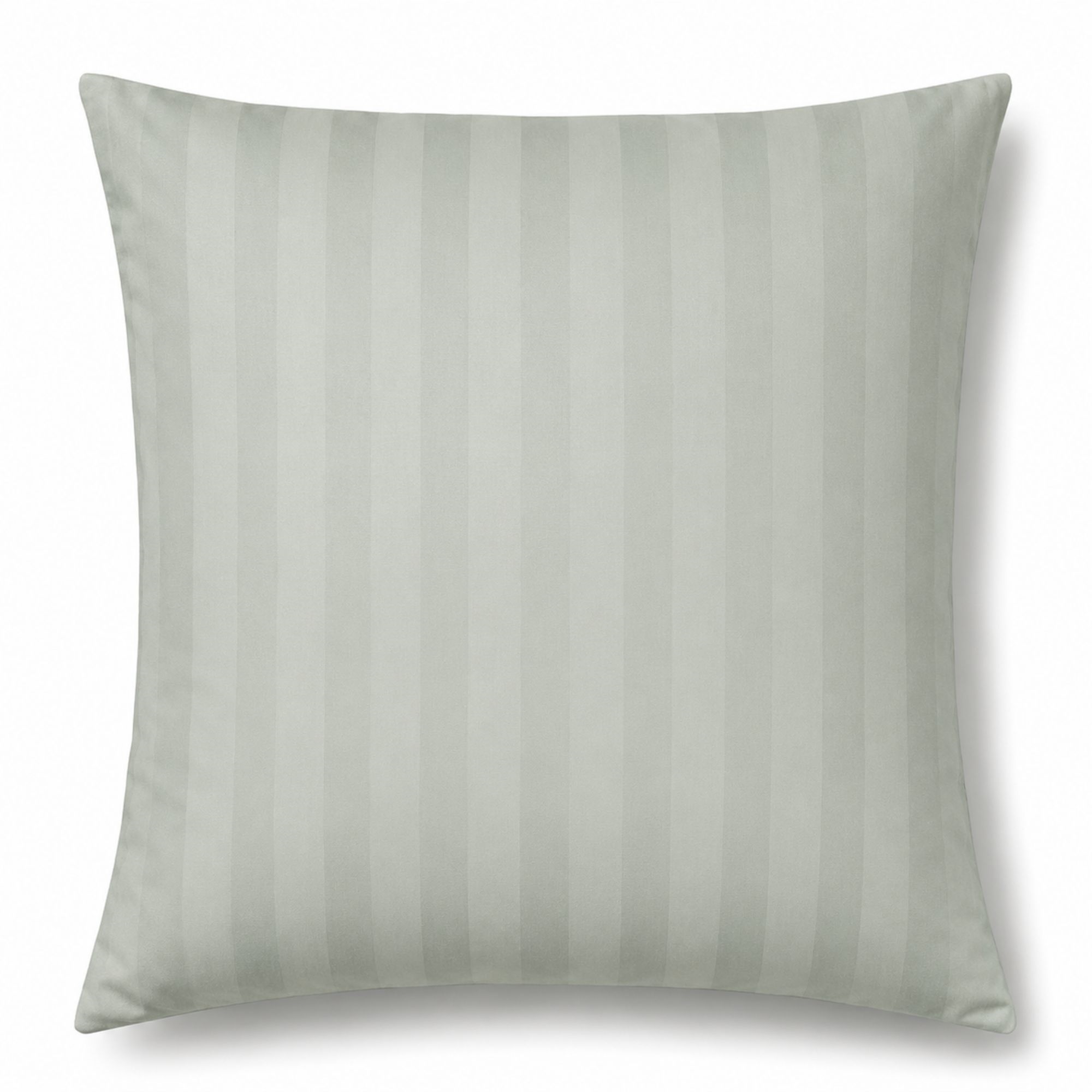 Bambus pudebetræk 60x63 cm - 100% bambus - Støvet grønne jacquardvævet striber