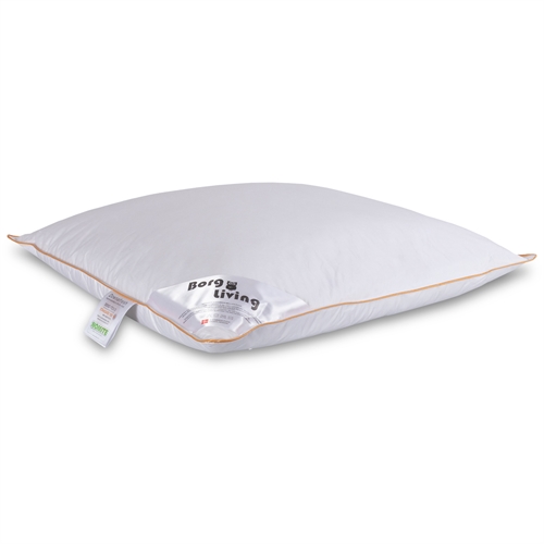 Gåseduns hovedpude - 60x63 cm - Mellem hovedpude med gåsedun - 3 kammer pude - Borg Living