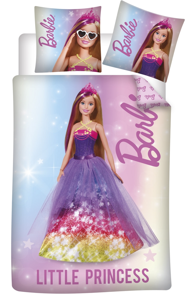Barbie sengetøj - 100% bomuld - Junior sengetøj 100x140 cm - Little Princess