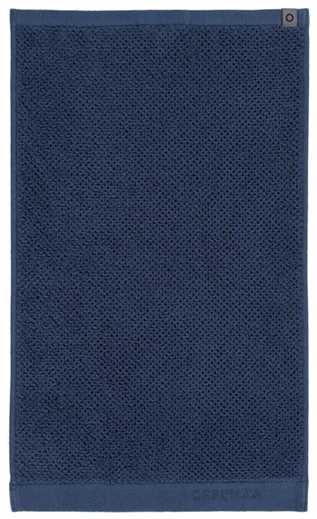 Essenza håndklæde - 50x100 cm - Blå - 100% økologisk bomuld - Connect uni bløde håndklæder