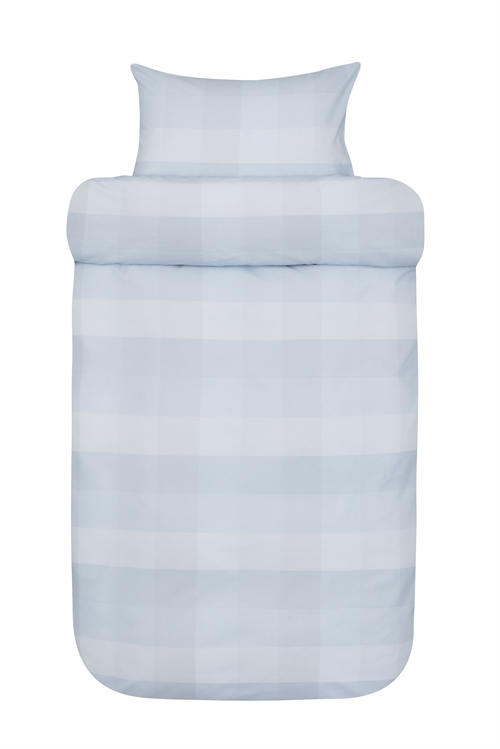 Sengetøj til dobbeltdyne - 100% ekstra fin bomuld sengesæt - 200x220 cm - Høie  Elen blå 