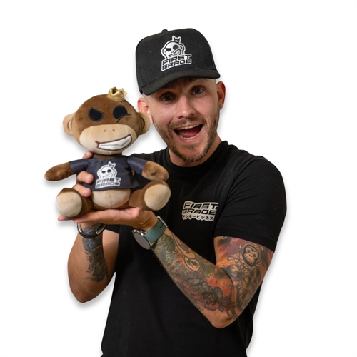 First Grade Monkey bamse - Squish Heads - 20 cm