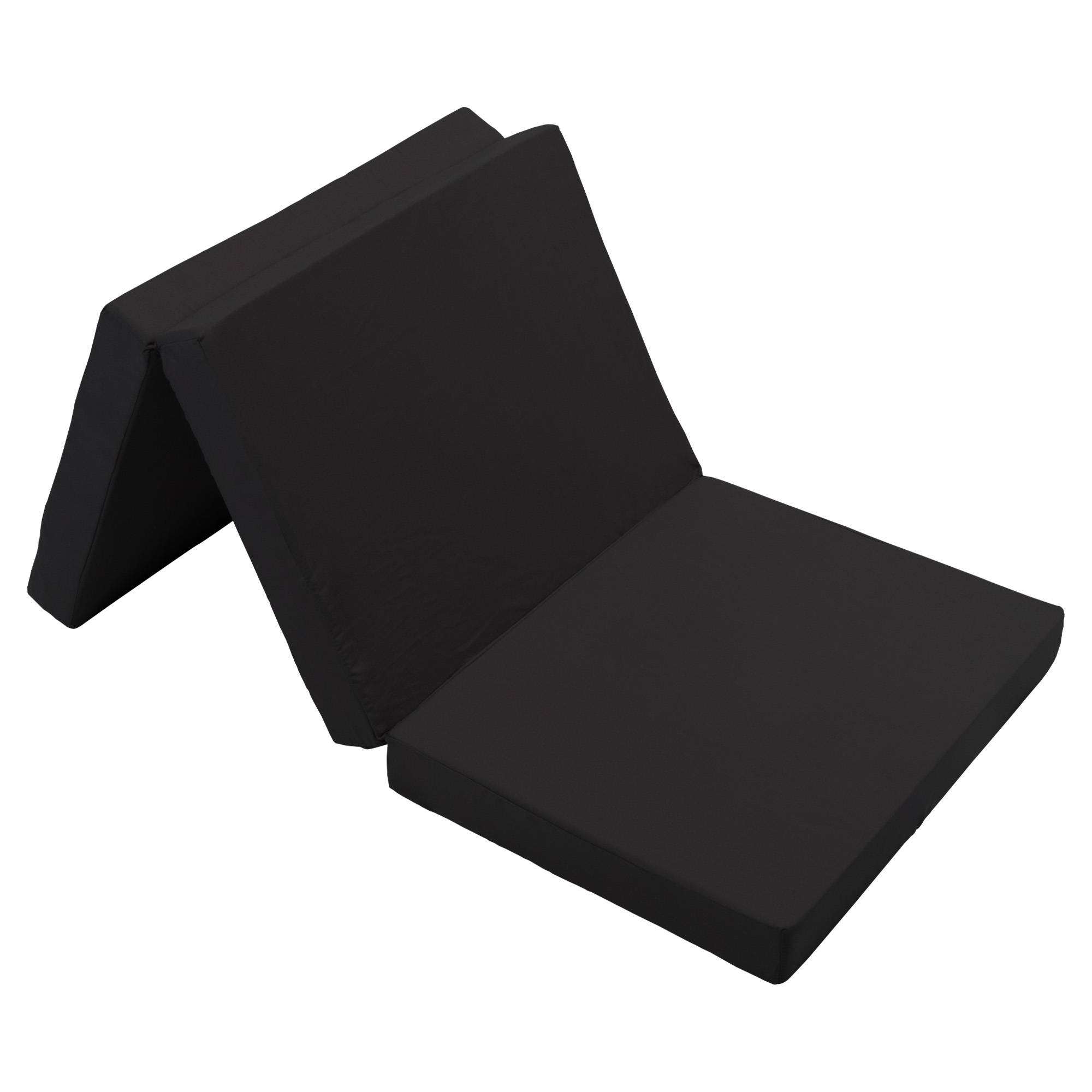 Foldemadras - Populær som gæstemadras - 8 cm komfort skum - Nordstrand Home sort single skummadras