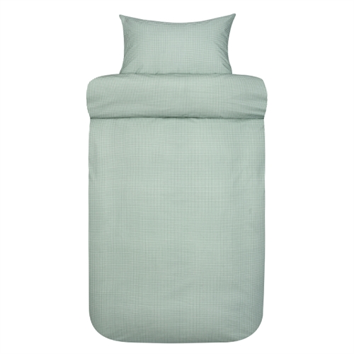 Høie sengetøj - Ekstra fin bomuld - 140x200 cm - Frans sengesæt  med grønne tern Høie of Scandinavia 
