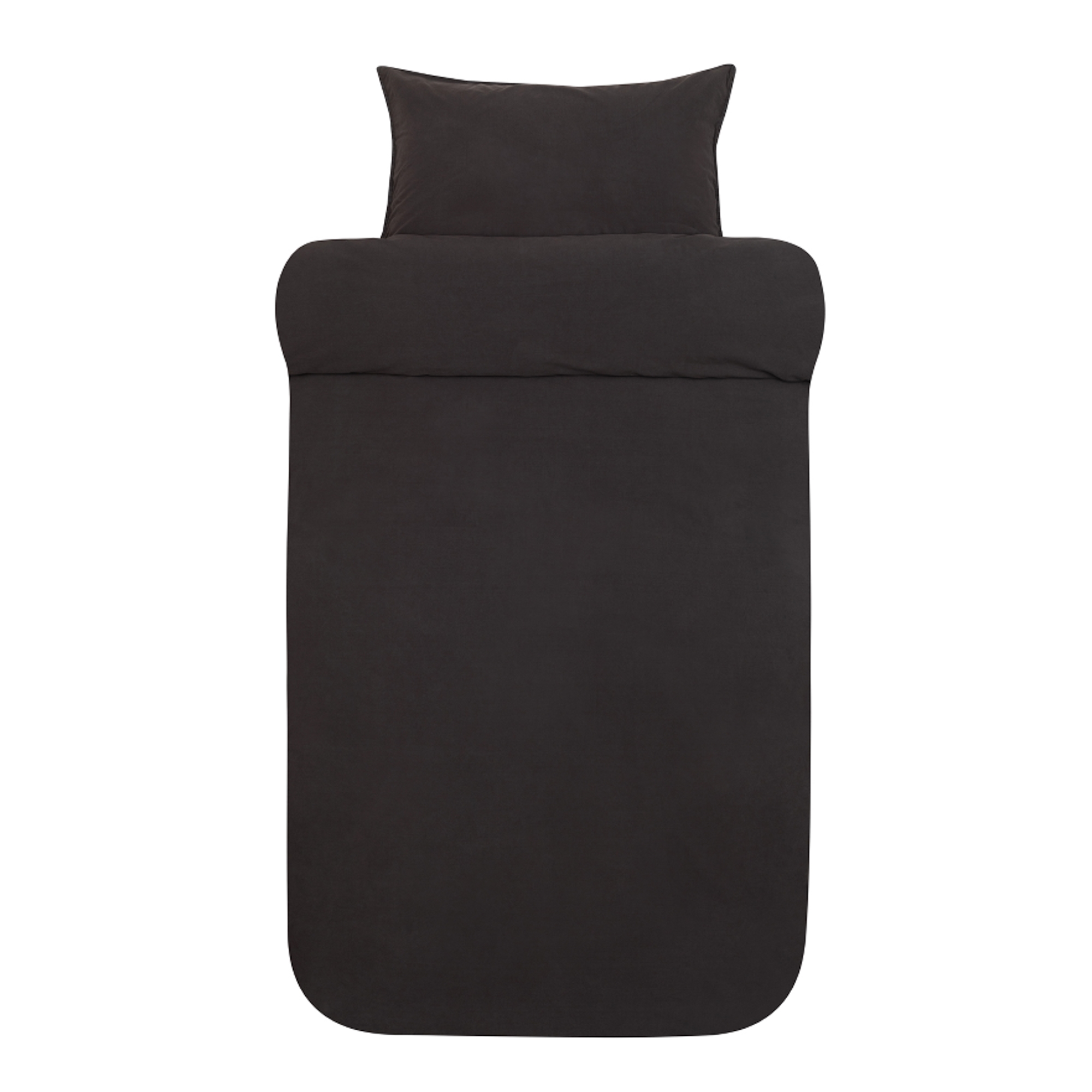 Sengetøj 140x200 cm - Stonewashed - Høie of Scandinavia - Frøya Dæmpet Sort