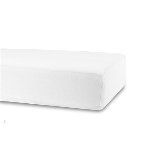 Stræklagen 70x140 cm - Hvid - 100% bomuld jersey lagen - Faconlagen til juniormadras