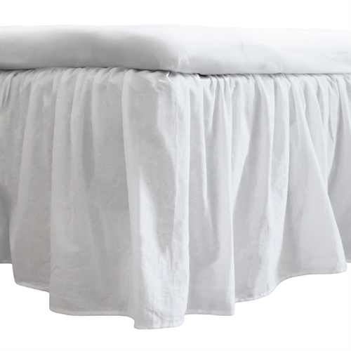 Kappelagen 90x200 cm - 100% blødt bomulds lagen - Hvidt sengekappe by Nordstrand Home