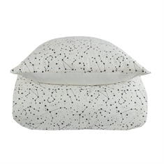 Sengetøj - Zodiac white - Stjernebillede - Dynebetræk i 100% Bomuld - Borg Living sengesæt