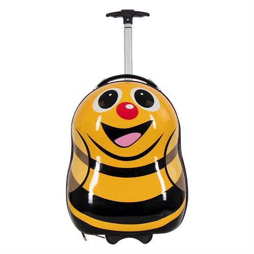 Børnekuffert - Kabinekuffert på hjul - En glad bi - Rejsekuffert til børn