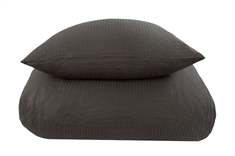Sengetøj 240x220 - King size - Grå - Bæk og Bølge sengetøj - Sengesæt i 100% Bomuld - By night sengetøj i krepp