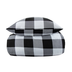 Flonel sengetøj - Ternet sengesæt - 100% bomuldsflonel - By Night sengelinned