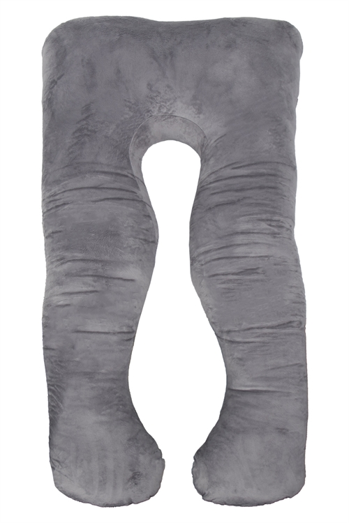 Graviditetspude i blødt velour - U-Formet - Kropspude med blødt velourbetræk - Nordstrand Home