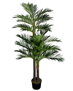 Stor kunstig palme - 3 meter høj - Gigant palme med 3 stammer