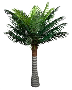 Stor kunstig palme - 250 cm høj - Kæmpe palme til unik en udsmykning