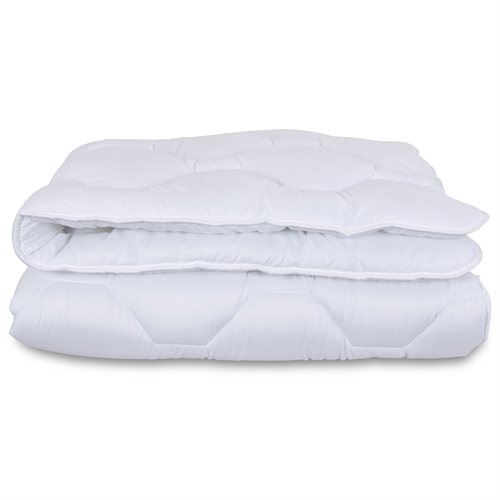 Fiberdyne 140x200 cm - Allergivenlig helårsdyne - Fugt absorberende dyne med hulfibre - 2. sortering