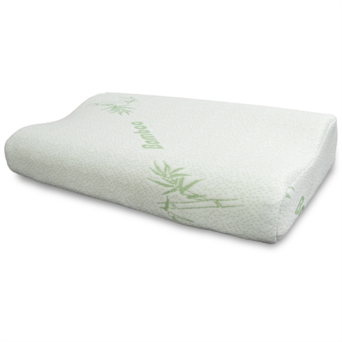 Ergonomisk bambus pude - Nakkepude med memory skum - Høj komfort og støtte - Zen Sleep