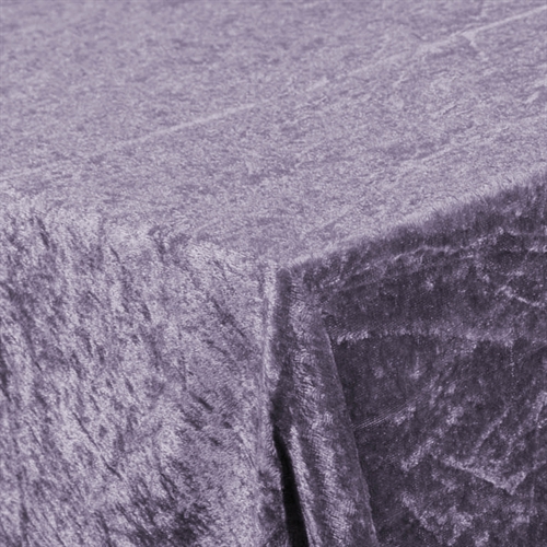 Lavendel velour dug - 3 meter dug - Nervøs velour - Blødt velour stof til borddug - Pakke med 3 meter