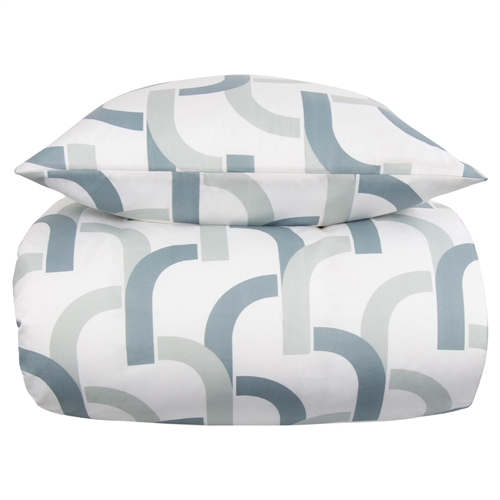 Sengetøj 140x220 cm - Clips grønt sengesæt - In Style sengelinned i mikrofiber 