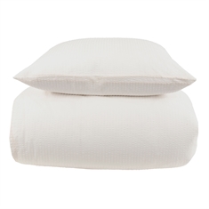 Bæk og Bølge sengetøj - Hvidt sengesæt - 100% bomuld - Krepp sengelinned - By Night 