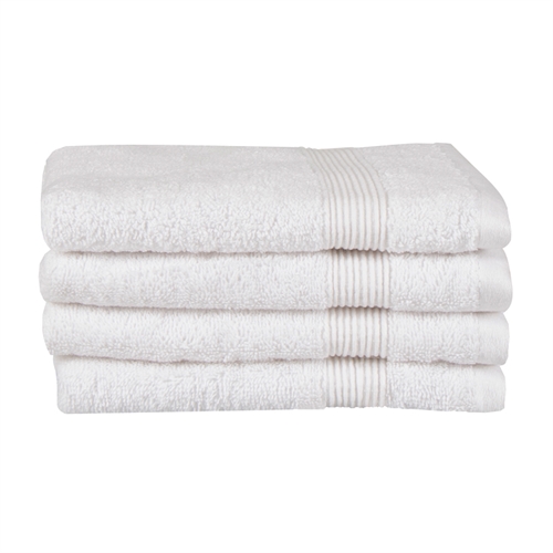 Økologisk gæstehåndklæde - 40x60 cm - 100% GOTS-certificeret bomuld - Hvidt gæstehåndklæde fra Premium By Borg