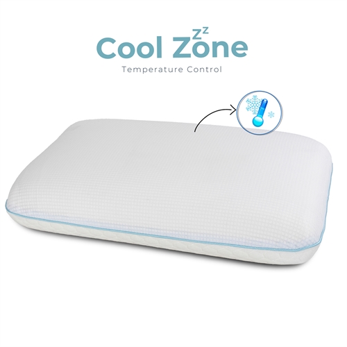 Memoryskum hovedpude - Outlast space technology - Temperaturregulerende pude - Vendbar