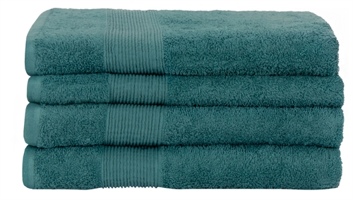 Badehåndklæde - 70x140 cm - 100% blødt bomuld - Turkis badehåndklæde fra Nordstrand Home