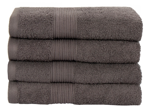 Håndklæde - 50x100 cm - 100% Blødt bomuld - Gråt håndklæde fra Nordstrand Home