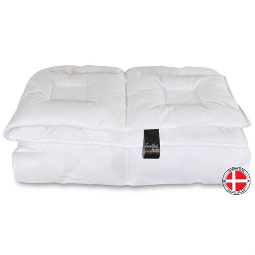 Helårsdyne 140x200 cm - Moskusdyne - Unik ventilerende konstruktion - Allergivenlig dundyne - Excellent By Borg Climate