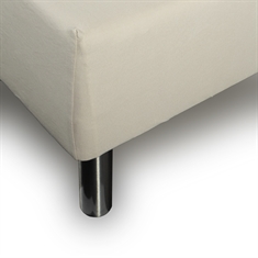 Stræklagen 90x200 cm - Sandfarvet jersey lagen - 100% Bomuld - Faconlagen til madras 