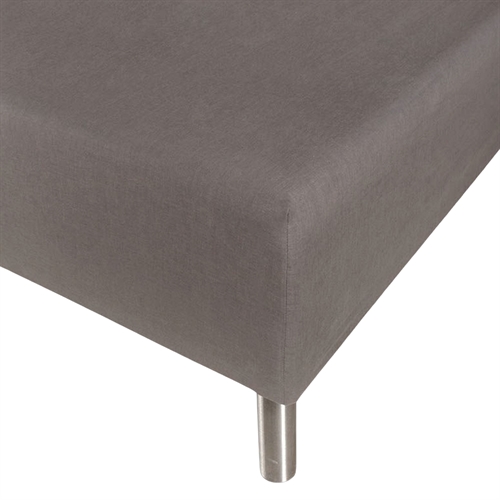 Faconlagen 180x200 cm - 100% blødt bomulds lagen - Antracit gråt boxlagen til madras by Nordstrand Home