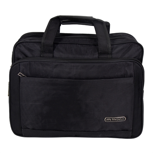 Computertaske - Sort i slidstærkt nylon - Passer til 15" laptop 