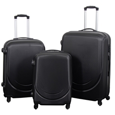 Kuffert - Hardcase rejsekufferter - Classic sort - Letvægts kufferter