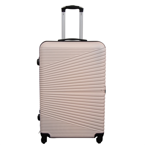 Stor kuffert - Nordic nude - Hardcase kuffert - Smart rejsekuffert