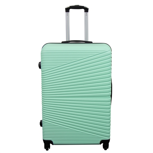 Stor kuffert - Nordic mint - Hardcase kuffert - Smart rejsekuffert
