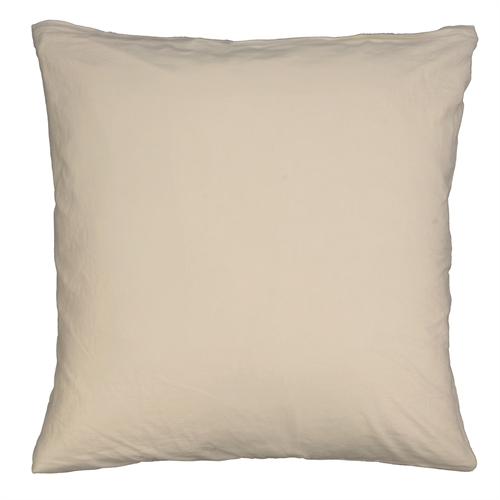  Pudebetræk 60x63 cm - 100% Enzymvasket bomuld - Firm Sand - Nordstrand Home