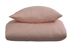 Sengetøj til dobbeltdyner - 200x200 cm - Check rosa - 100% Bomuldssatin - By Night sengesæt