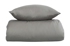 Sengetøj i 100% Egyptisk bomuld - 140x200 cm - Lysegråt sengetøj - Ekstra blødt sengesæt fra By Borg