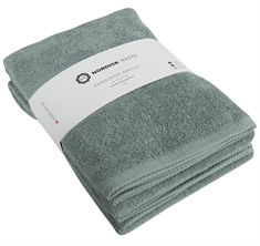 Badehåndklæder - 2 stk. - 70x140 cm - Støvet grøn - 100% Bomuld - Håndklædepakke fra Nordisk tekstil