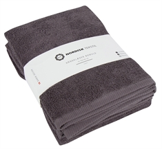 Badehåndklæder - 2 stk. - 70x140 cm - Mørkegrå - 100% Bomuld - Håndklædepakke fra Nordisk tekstil
