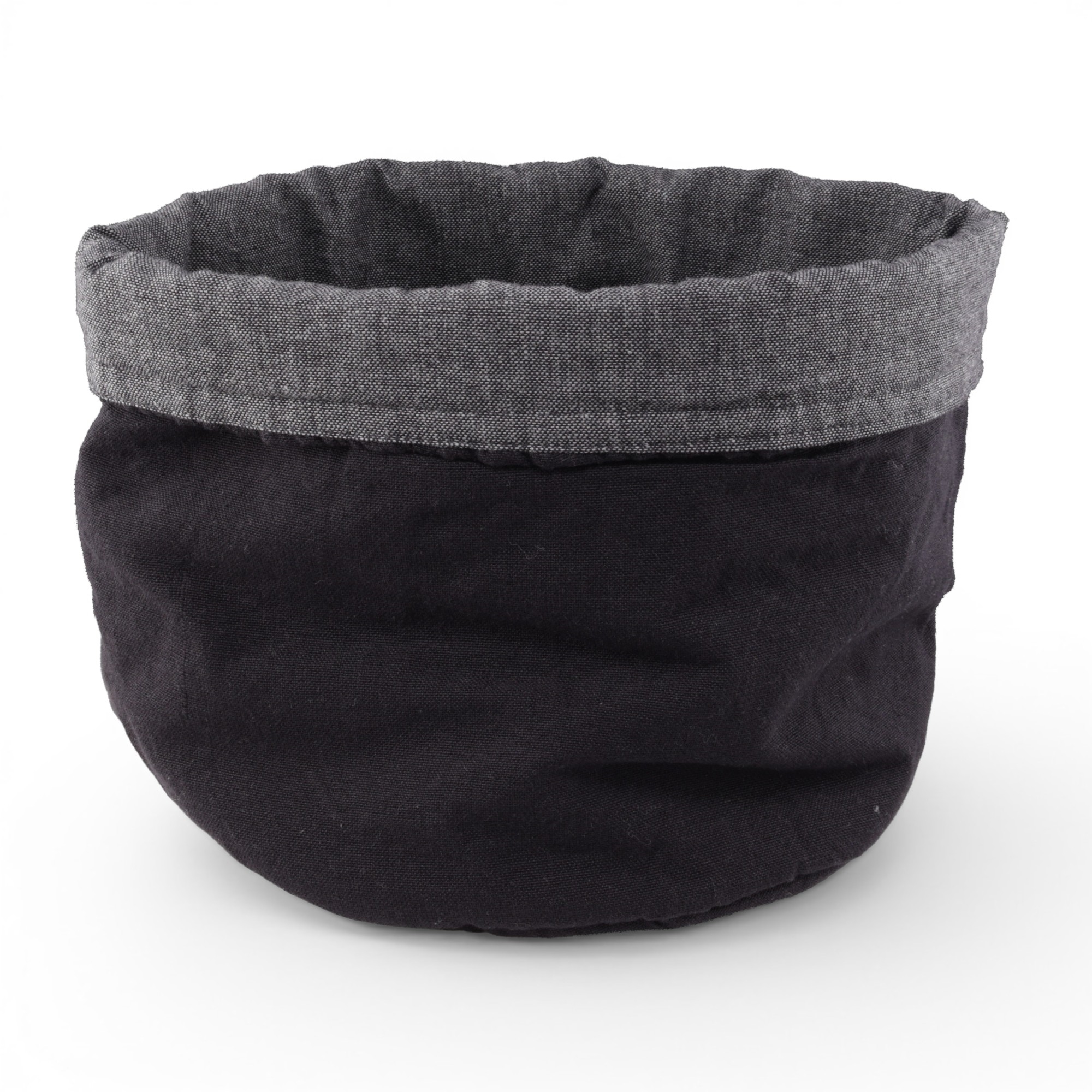 Brødkurv Ø20 cm - 100% bomuld - Sort