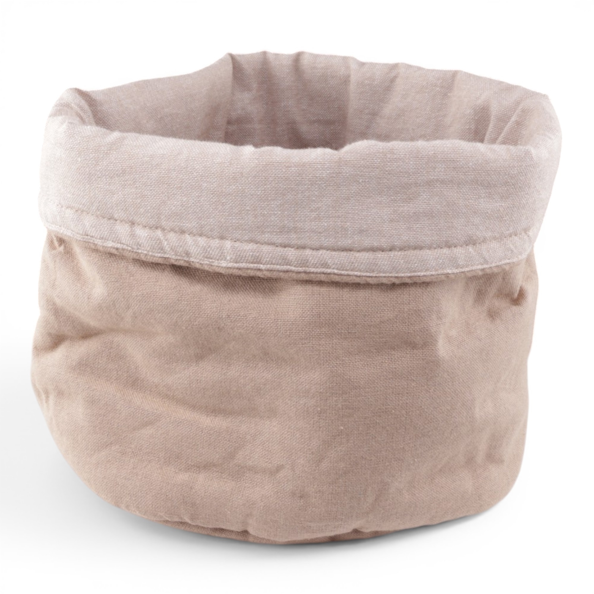 Brødkurv Ø20 cm - 100% bomuld - Beige
