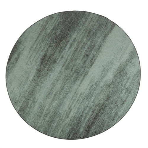 Rundt tæppe - Gulvtæppe Ø 160 cm - Løs tæppe med skridsikker bagside - Grønt tæppe med stonewashed effekt - Blødt gulvtæppe fra Nordstrand Home Kristina