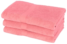 Lyserøde bade håndklæder - 70x140 cm - Lyserød - 100% Bomuld - Bløde bade håndklæder fra Egeria