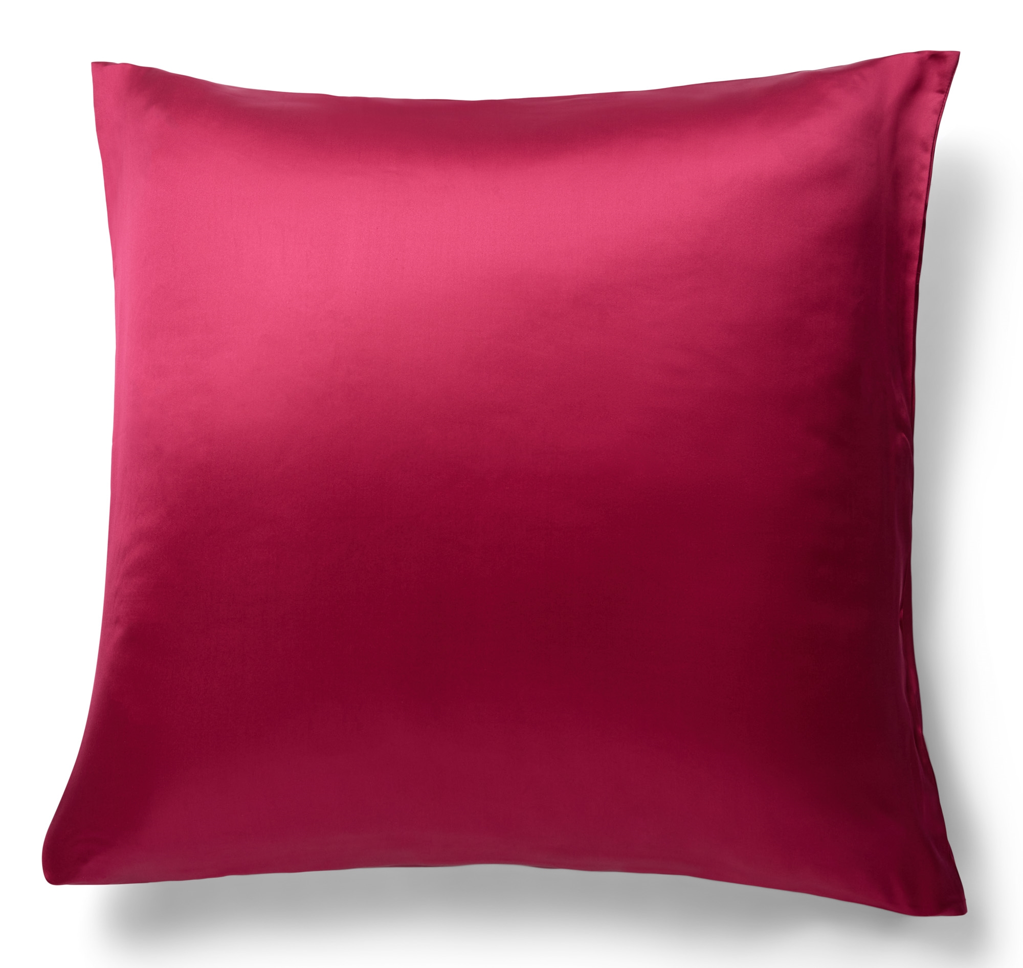 Silke pudebetræk 60x63 cm - 100% morbærsilke - Mørk pink