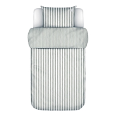 Stribet sengetøj - Mikkeli grey - 2 i 1 design - Sengesæt i 100% Enzymvasket bomuld - Marc O'Polo