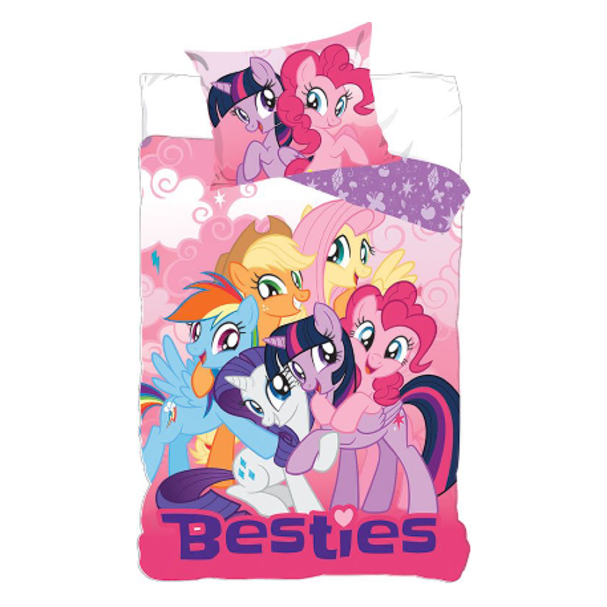 My Little Pony sengetøj - Besties - Vendbart sengesæt - 100% blødt bomulds sengelinned