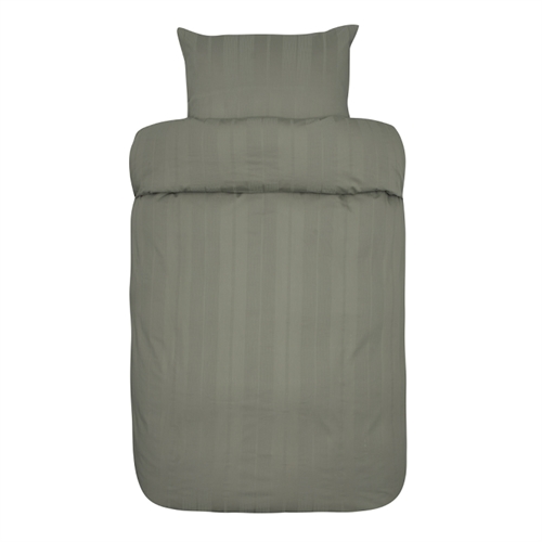 Sengetøj 140x200 cm - Midnat grøn - 100% ekstra fin bomuld - Satinkrepp - Sengesæt fra Høie