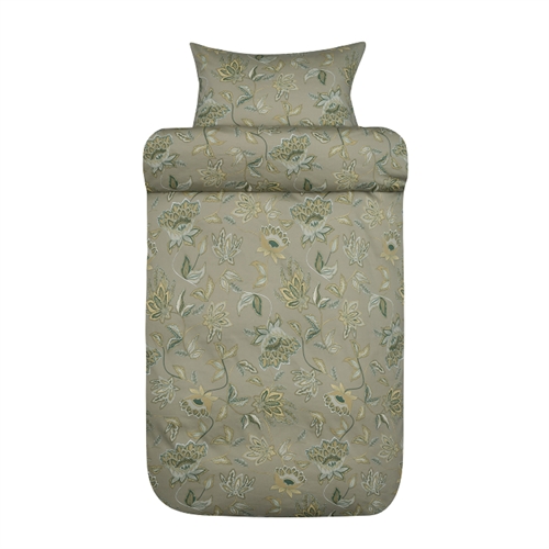 Høie sengetøj - 100% blødt bomuldssatin - 140x220 cm - Mille grøn sengesæt fra Høie of Scandinavia 